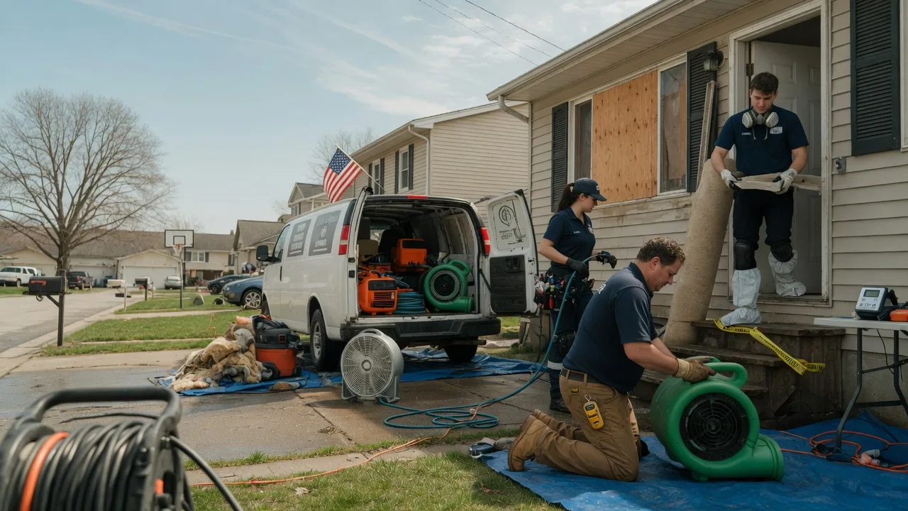 Water Damage Restoration in Liverpool, IL near me